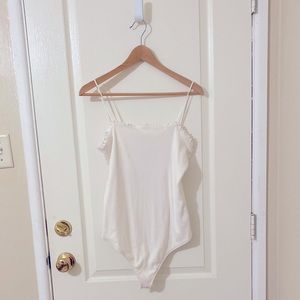 Ruffle Trim Bodysuit